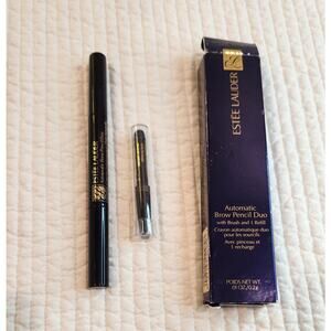 EsteeLauder‎ Automatic Brow Pencil Duo soft brown  Brush & Refill Discontinued